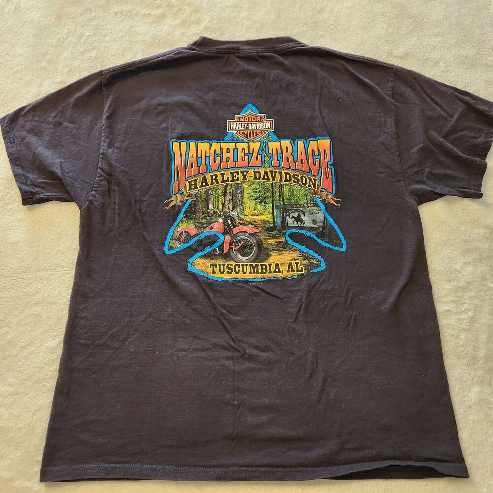Harley Davidson T-Shirt Freedom Natchez Trace Dealer Graphic Tuscumbia AL Medium